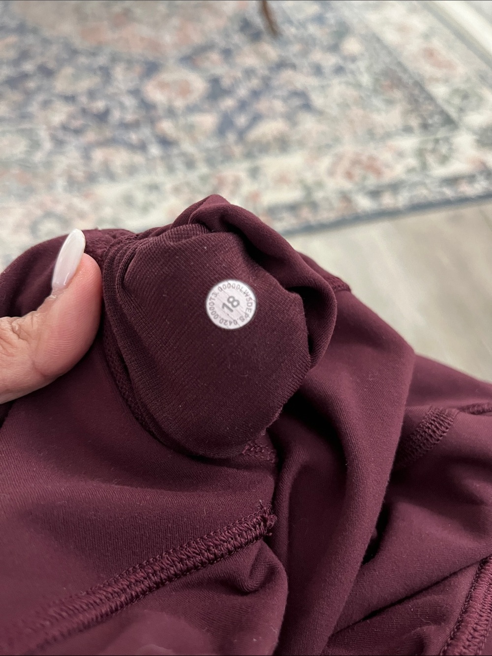 Lululemon Burgundy Leggings - Picture 7 of 10